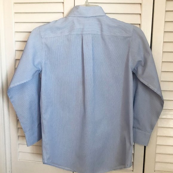 Boys Button Down Blue & White Checked - Picture 3 of 6